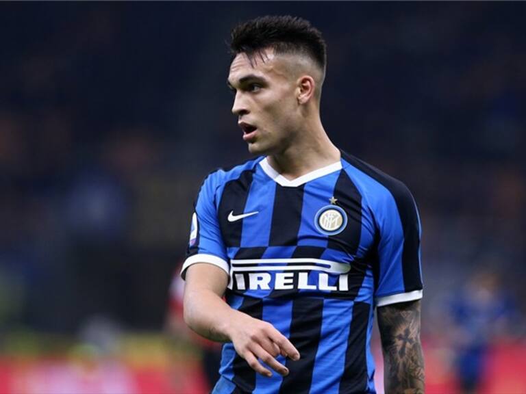 Lautaro Martinez en un partido con el Inter. Foto: Getty Images