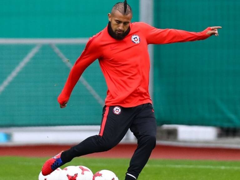 Arturo Vidal entrenando. Foto: Getty images