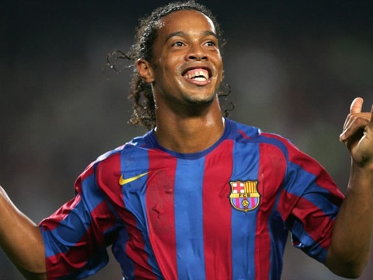 Ronaldinho en su paso por el Barcelona. Foto: Getty Images
