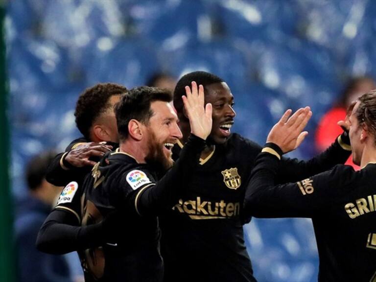 Messi, Dembélé y Griezmann Barcelona. Foto: Getty Images