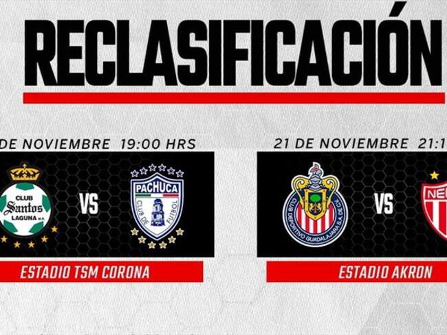 Listos los horarios del repechaje del Guardianes 2020