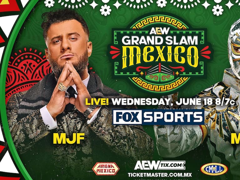 AEW Grand Slam México: cartelera completa, a qué hora y dónde ver el primer show en vivo desde la Arena México