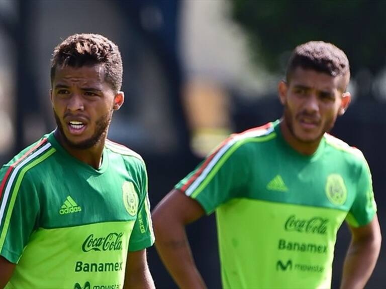 Giovani y Jonathan Dos Santos en un entrenamiento. Foto: Getty Images