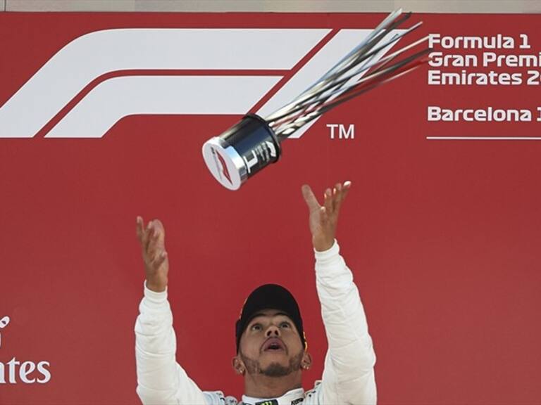 Festejo de Lewis Hamilton. Foto: Gettyimages