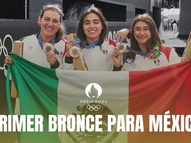 México logra primer medalla de bronce en Juegos Olímpicos de París 2024; ¡Historia pura en tiro con arco en equipos femenil!