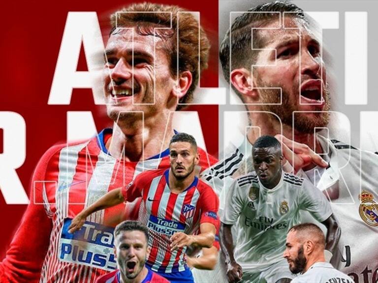 Atlético de Madrid vs Real Madrid . Foto: W Deportes