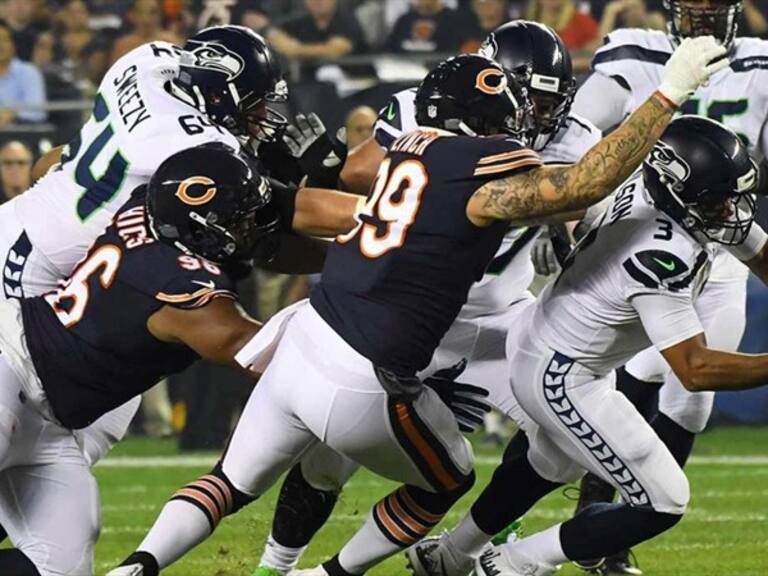 La poderosa defensiva de los Bears capturo e intercepto el ataque de los Seattle Seahawks. Foto: W Deportes