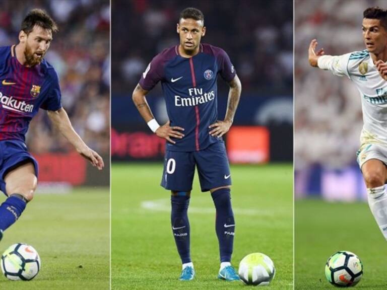 Messi, Neymar y Cristiano Ronaldo . Foto: Getty Images