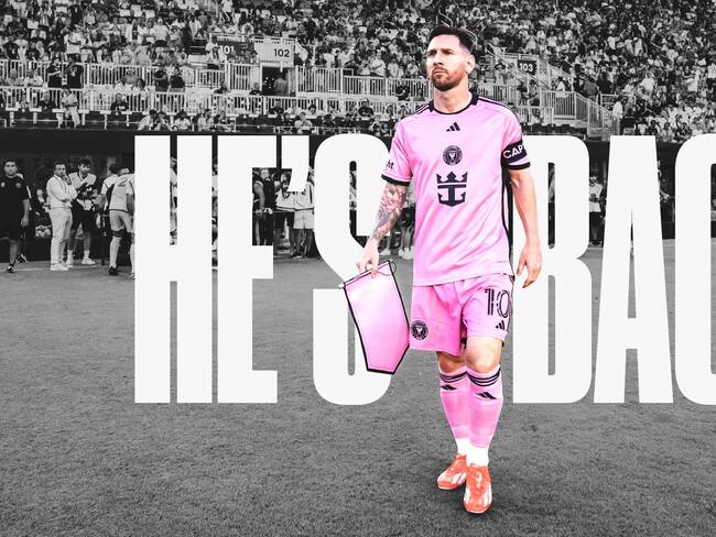 Messi se alista para regresar a las canchas con el Inter Miami