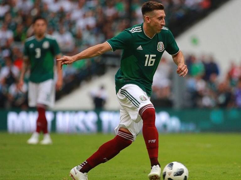 Hector Herrera con la selección. Foto: WDeportes