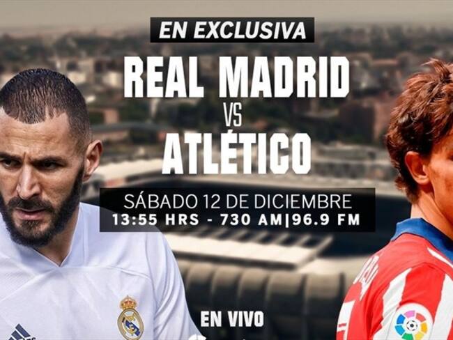 Real Madrid vs Atlético de Madrid en vivo, online, la Liga