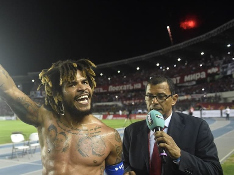 Román Torres festejando su pase al Mundial . Foto: Getty Images