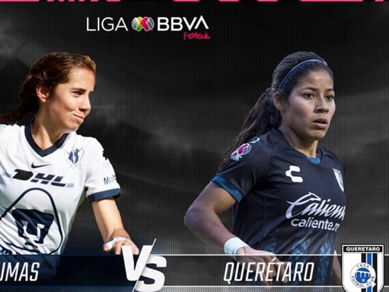 Pumas vs Gallos Femenil . Foto: wdeportes
