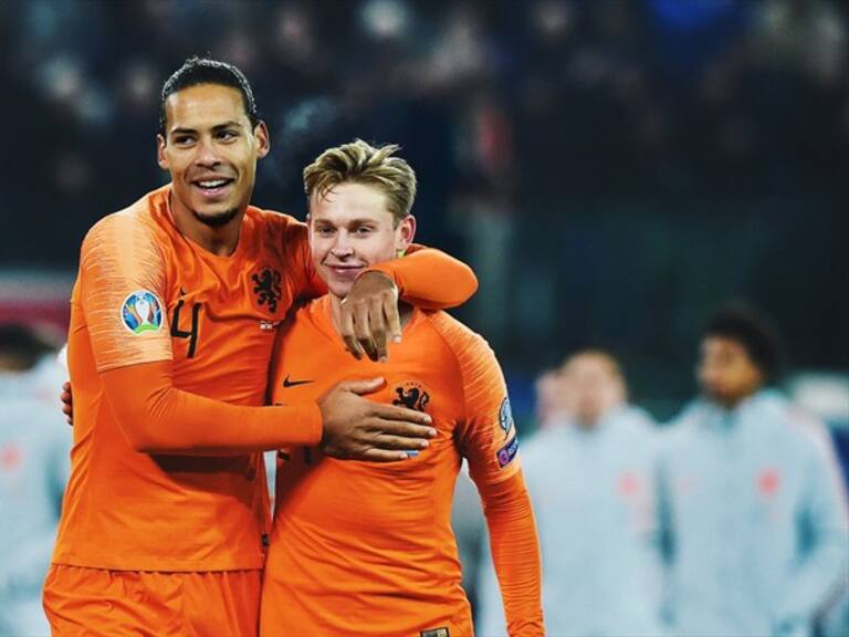 Van Dijk y Frenkie de Jong Holanda. Foto: Getty Images