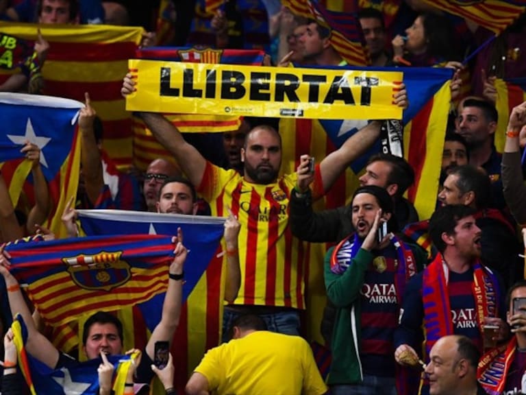 Los hinchas del Barcelona siguen los ideales independentistas de Cataluña. Foto: Getty Images