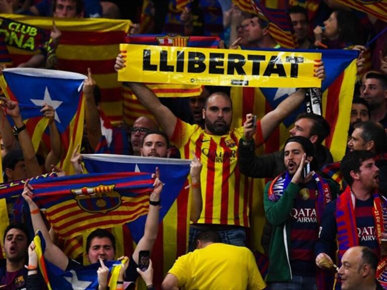 Los hinchas del Barcelona siguen los ideales independentistas de Cataluña. Foto: Getty Images