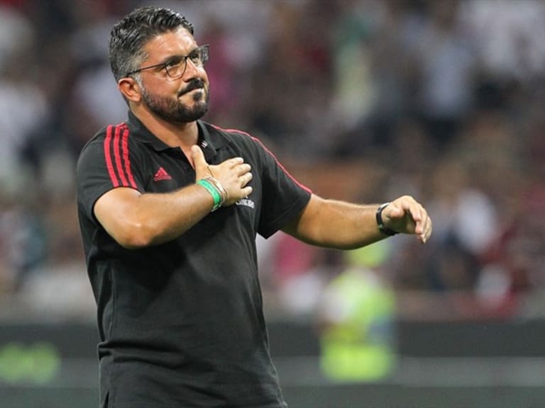 Gattuso tras un partido de juveniles con el Milán. Foto: Getty Images