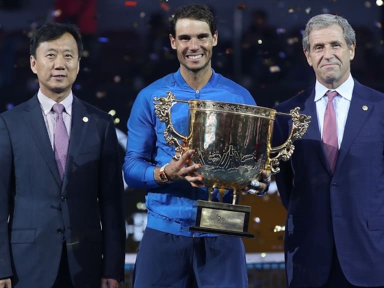 Rafael Nadal se corona en China. Foto: Getty Images