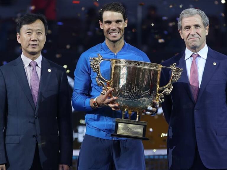 Rafael Nadal se corona en China. Foto: Getty Images