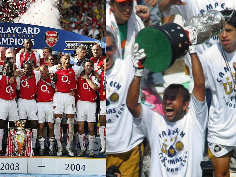 Pumas y Arsenal coincidencia en 2004