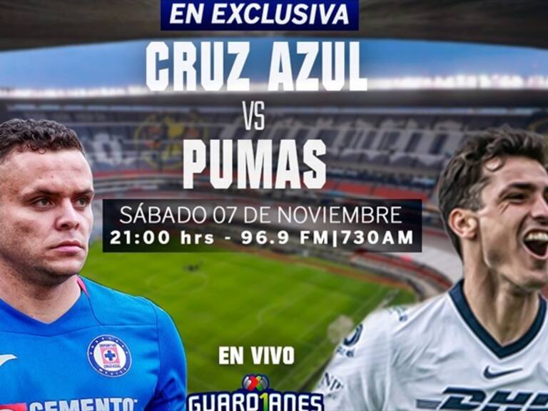 Cruz Azul vs Pumas. Foto: W Deportes