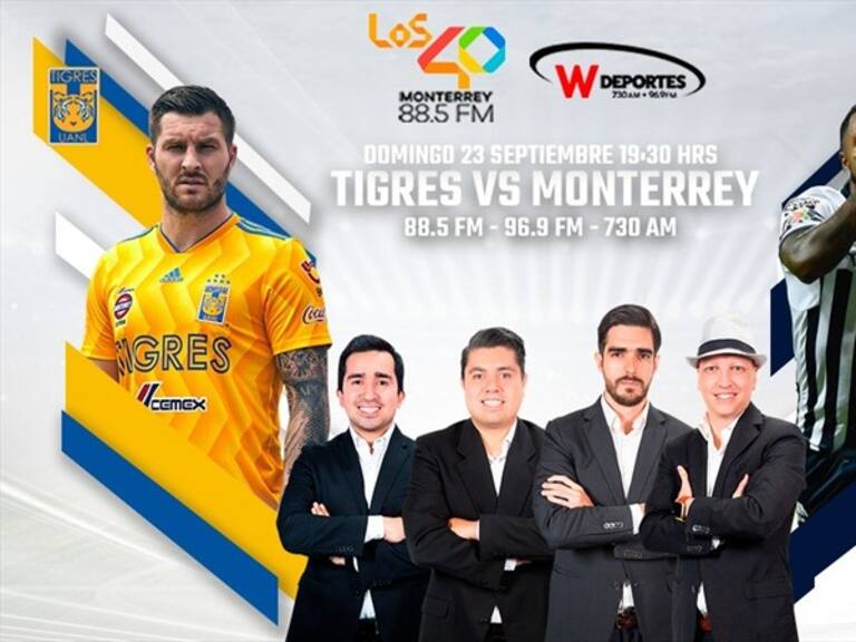 Tigres vs Monterrey. Foto: W Deportes