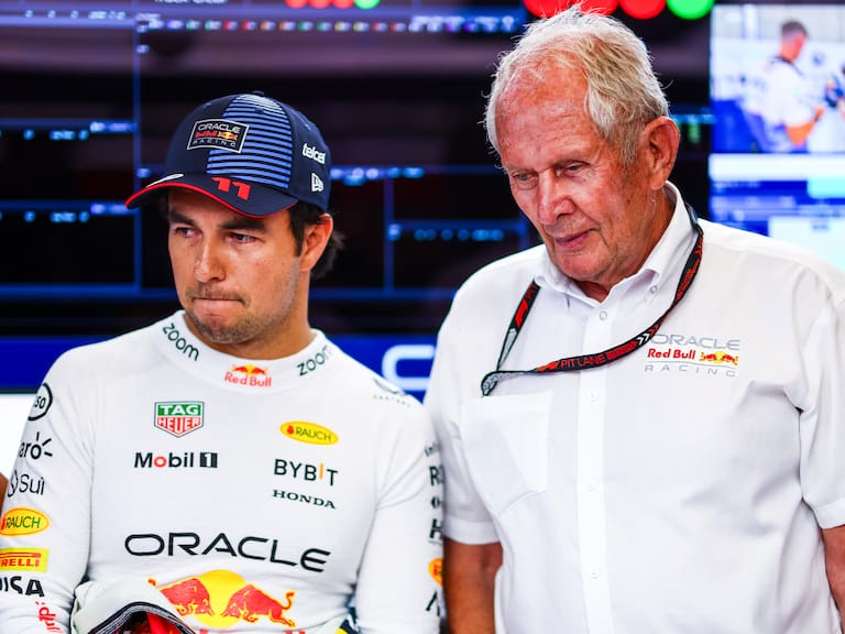 Helmut Marko crítica el desempeño de Sergio Pérez en el Gran Premio de México.