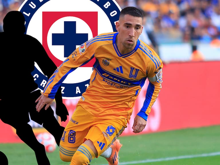 Fernando Gorriarán en intercambio con jugador de Cruz Azul