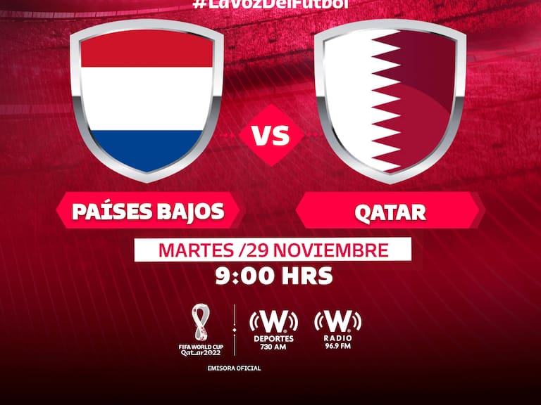 Países Bajos vs Qatar en vivo