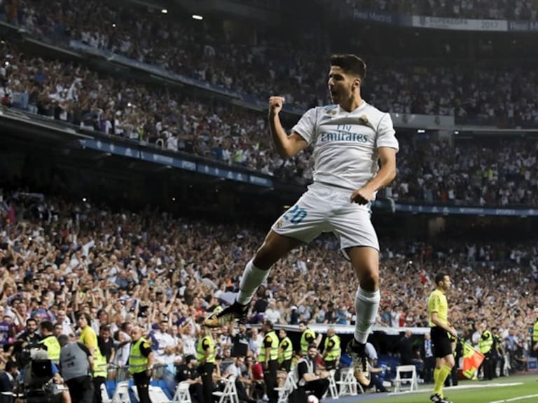 Asensio festeja el primer gol del partido. Foto: Getty Images