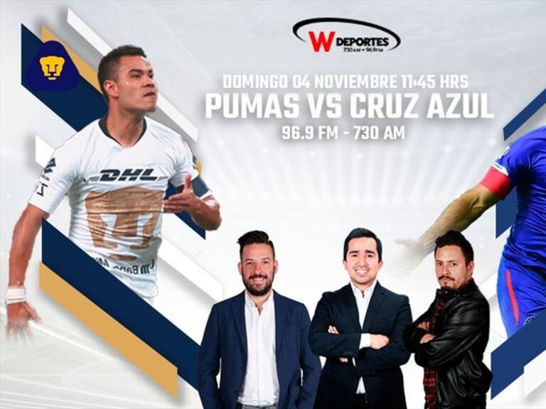 Pumas vs Cruz Azul. Foto: W Deportes