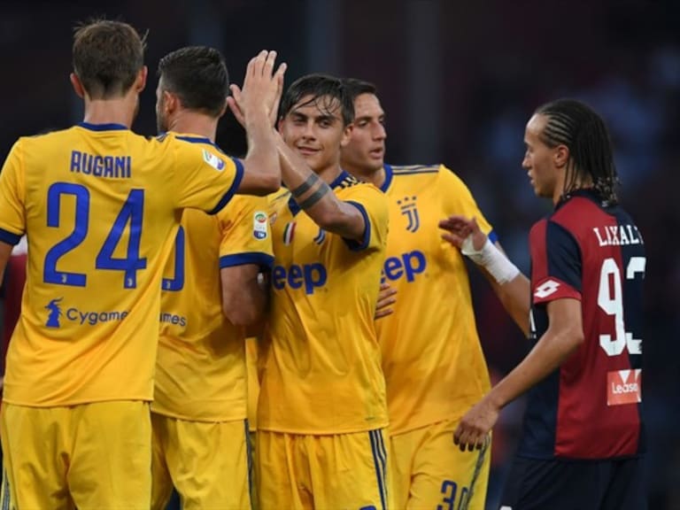 Jugadores de la Juve festejan tras triunfo. Foto: Getty Images
