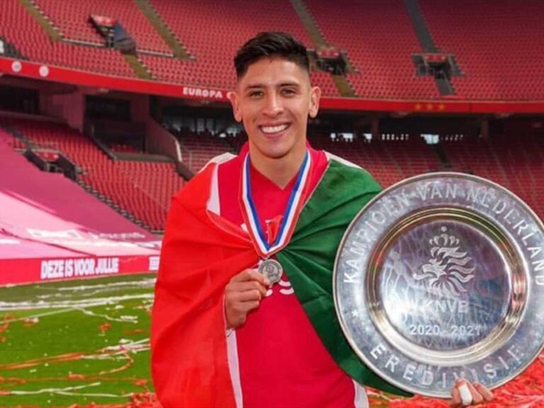 Edson Álvarez campeón con Ajax. Foto: twitter @EdsonAlvarez19