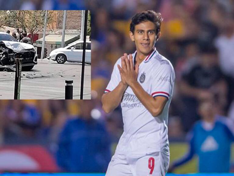 Macías por fortuna salió ileso del accidente