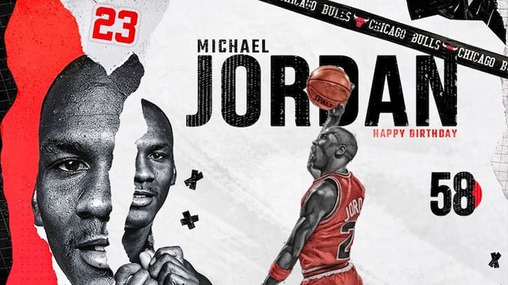 Michael Jordan cumple 58 años