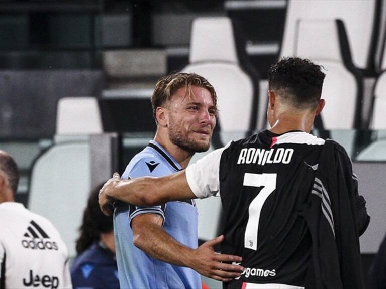 Cristiano Ronaldo y Ciro Immobile. Foto: Getty Images
