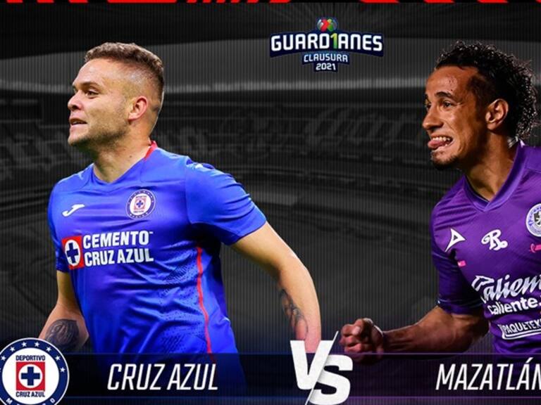 Cruz Azul vs Mazatlán, en vivo, jornada 9, Liga BBVA MX, Guard1anes 2021