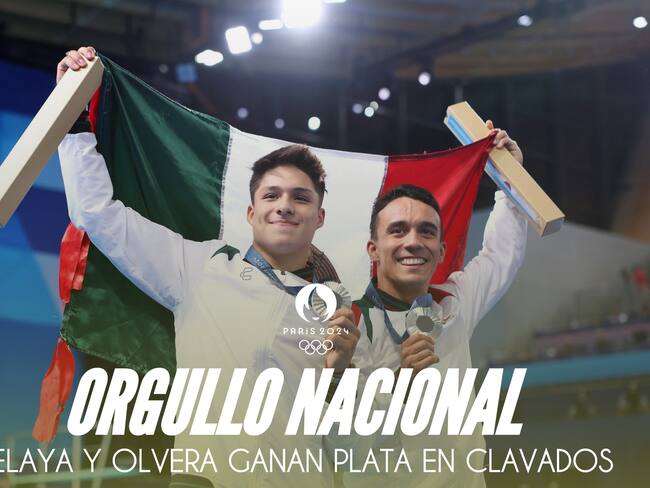 Osmar Olvera y Juan Manuel Celaya ganan plata en Juegos Olímpicos en Clavados Sincronizados en trampolín 3m