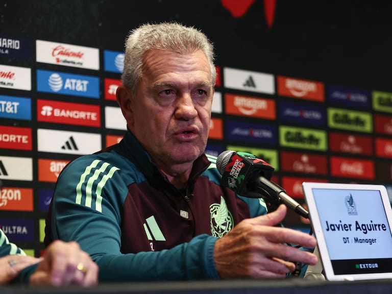 Javier Aguirre en conferencia de prensa de la Selección Mexicana