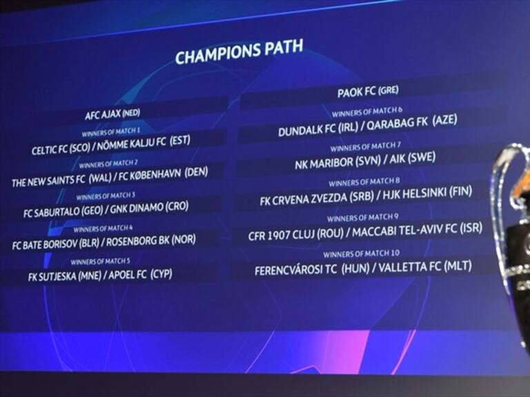 Tercera ronda de Champions League. Foto: Twitter @ChampionsLeague