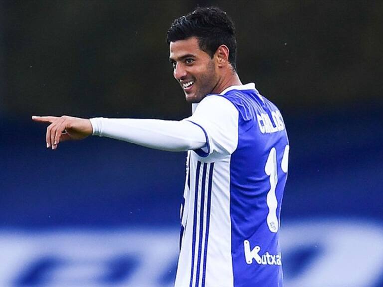 Carlos Vela en partido con la Real Sociedad. Foto: Getty Images