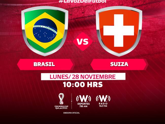 Brasil vs Suiza: En VIVO y en directo online, Jornada 2, Grupo G, Copa del Mundo, Qatar 2022