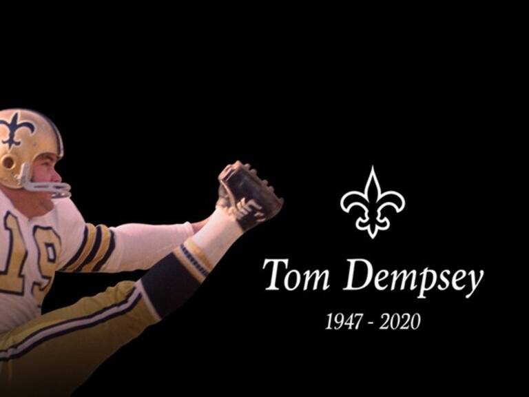 Fallece Tom Dempsey, histórico pateador de NFL por Coronavirus. Foto: twitter @Saints