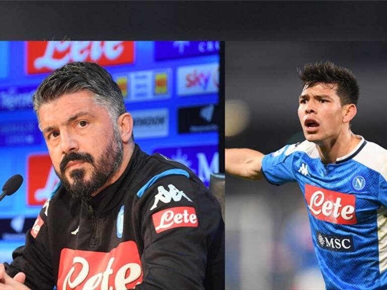 Genaro Gattuso e Hirving Lozano. Foto: Getty Images / W Deportes