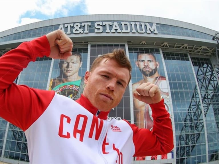 Saúl 'Canelo' Álvarez en el AT&T Stadium. Foto: Mexsport
