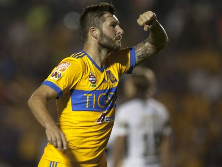 André Pierre-Gignac al celebrar su gol. Foto: Getty Images