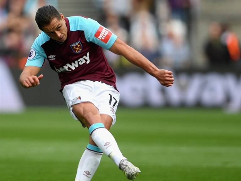 Javier Hernández en un partido. Foto: Getty Images