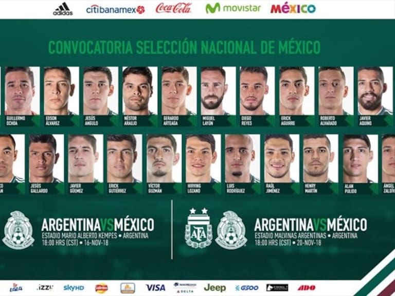 Selección Mexicana. Foto: W Deportes