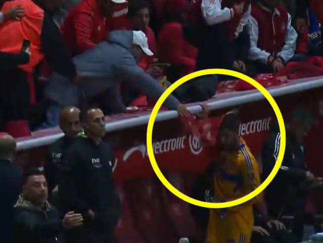 André-Pierre Gignac sufre agresión de un aficionado en la Final Toluca vs Tigres VIDEO