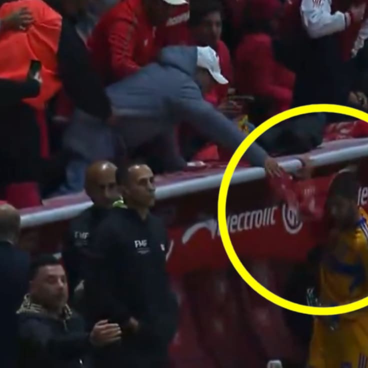 André-Pierre Gignac sufre agresión de un aficionado en la Final Toluca vs Tigres VIDEO